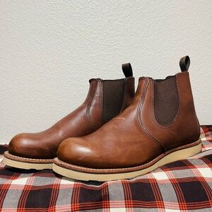 Red Wing Shoes Brown Leather Chukka Boots